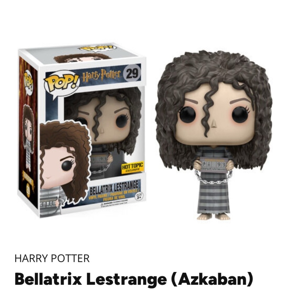 Vaulted Harry Potter Bellatrix LeStrange (Azkaban) Exclusive Hot Topic Funko Pop